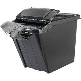 Plast Team ProBox Recycle Aufbewahrungsbox 58 l 1-tlg. schwarz
