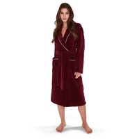 Möve Homewear Schalkragenmantel burgundy XXL