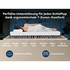 Betten-ABC MaDeRa 7-Zonen-Lattenrost zur Selbstmontage 100 x 200 cm