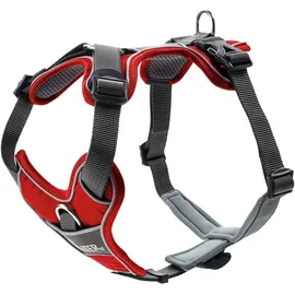 Hunter Divo Hundegeschirr Rot/Grau S-M