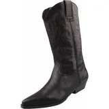 Dockers by Gerli Herren Cowboystiefel Schwarz, Schuhgröße:EUR 45