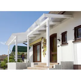 Gutta Polycarbonat-Doppelstegplatte 250 x 98 cm 16 mm Transparent Polycarbonat 980 mm | Klar 16mm 980x2500mm