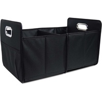 Ezweiji Autokorb,Kofferraumtasche faltbar - Kofferraum-Organizer, Auto Faltbox - Kofferraumtasche mit großem Stauraum - große Einkaufstasche - Aufbewahrungsbox für organisiertes Verstaue (Schwarz)