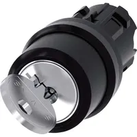 Siemens Schlüsselschalter RONIS, 22mm, rund, Kunststoff, Schlüsselabzug O