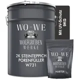 WO-WE 2K Epoxidharz Steinteppich Porenfüller 9 kg