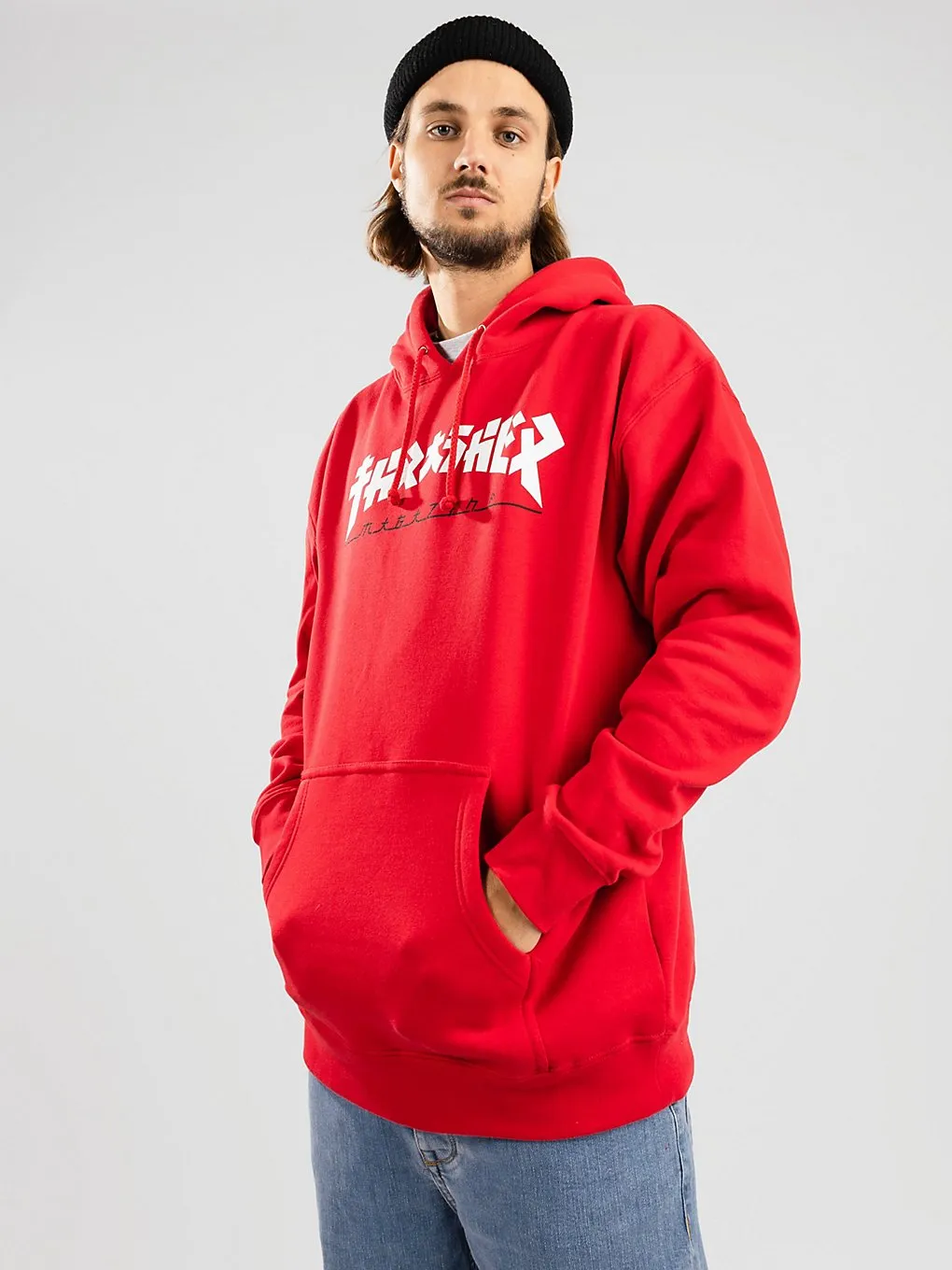 Preisvergleich Produktbild Thrasher Godzilla Hoodie red Gr. M