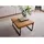 MASSIVMOEBEL24.DE Couchtisch Eiche Schwarz 60 x 60 x 35 cm