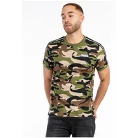 Lonsdale Gunnista Kurzarm-t-shirt - Camo Woodland - M