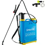 Tectake Drucksprüher Pflanzensprüher 16l - blau