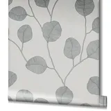 Marburg Vliestapete GZSZ Blattmotiv Floral 10,05 m x 0,53 m Grau FSC®