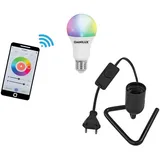 Eurolite Set LED E27 RGB/WW/CW WiFi + Triangle Fassung schwarz