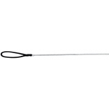 TRIXIE TX-14011 Chain Leash, with Nylon Hand Loop 1.10 m/2 mm, Black