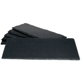 Mambocat 6er Set Schieferplatte 11x30cm Schwarz - 23464632