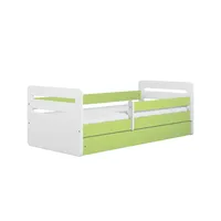 Raumhirsch furniture Kinderbett, Grün, Holzwerkstoff, Holzwerkstoff, 1 Schubladen, 80x140