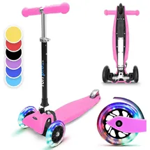 fun pro Cityroller ONE Kinderroller, Kick Scooter Roller Kinder - Stunt Tretroller Kinder klappbar rosa