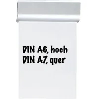 Maul Papierklemmschiene 6246608 DIN A6 Aluminium matt silber