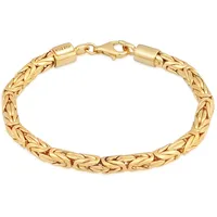 KUZZOI Königskette Armband gold 21 cm