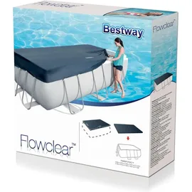 BESTWAY Poolabdeckung Blau 404x201x100 cm