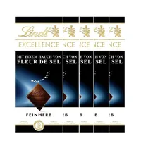 Lindt Excellence Meersalz feine und herbe Schokolade 100g 5er Pack