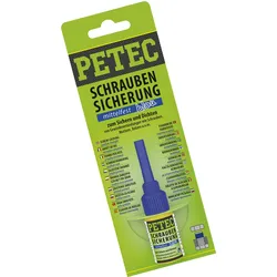 PETEC 91005 Schraubensicherung Mittelfest Blau 5g SB-Karte Schrauben Sicherung