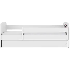 raumhirsch furniture Kinderbett Panda 70 x 140 cm Holzwerkstoff weiß