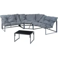 casa.pro Gartenlounge, Karg Dunkelgrau