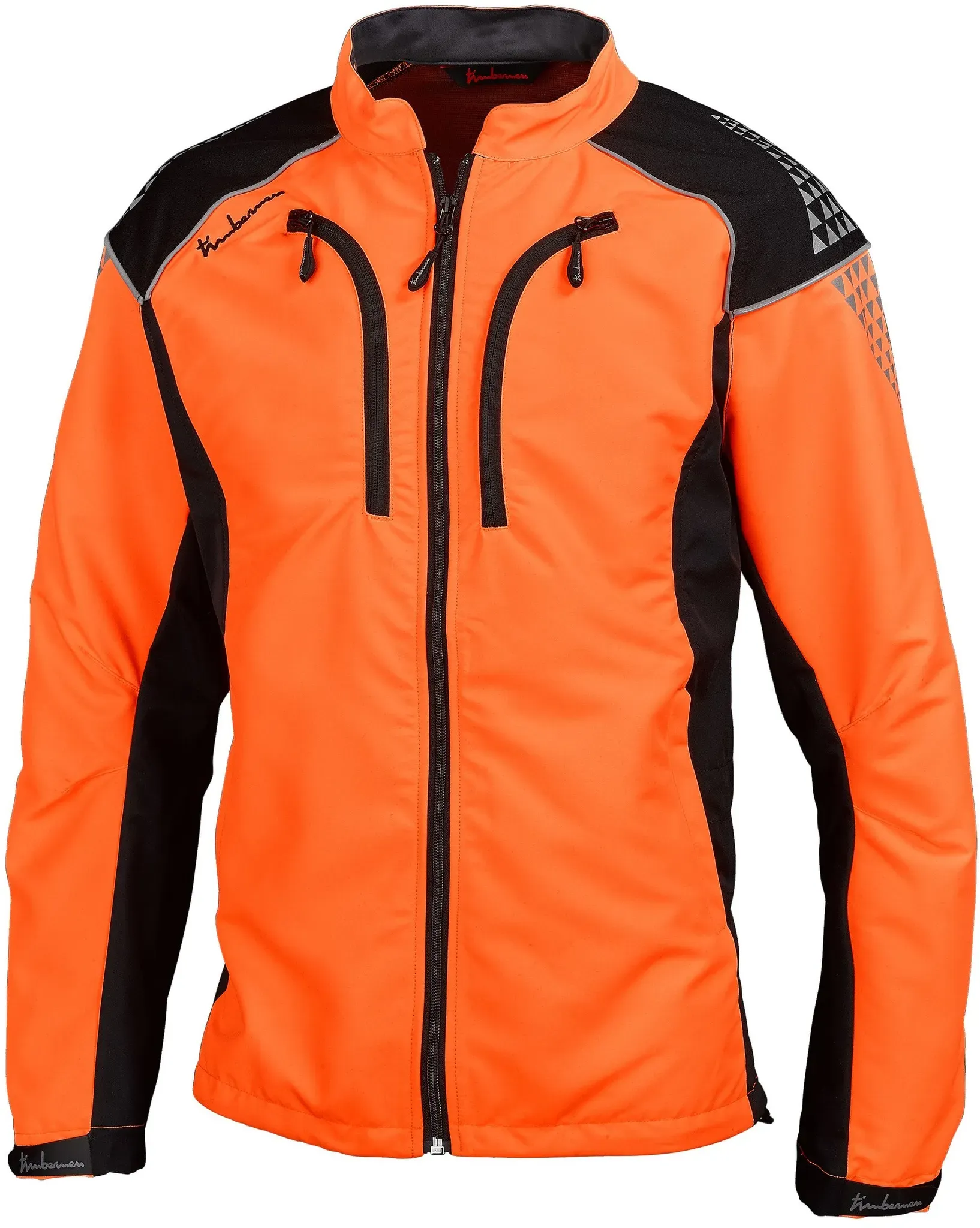 Timbermen Forstjacke Light, schwarz-orange, L