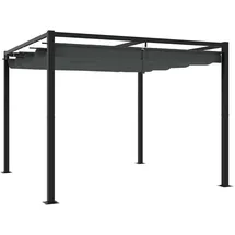 vidaXL Gartenpavillon 3 x 3 m inkl. 4 Seitenteile Anthrazit