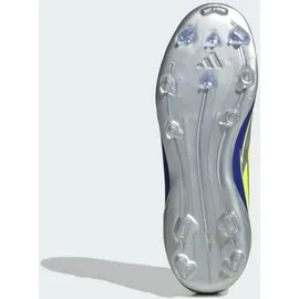 adidas F50 League MG/FG Kinder Silver Metallic/Solar Yellow/Lucid Blue 35