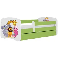 Raumhirsch furniture Kinderbett, Grün, Holzwerkstoff, Holzwerkstoff, 1 Schubladen, 80x160