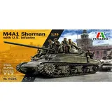 CARSON ITALERI 510006568 1:35 M4A1 Sherman with U.S. Infantry,