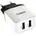 carstyling XXL 2GO USB-Dual Netz-Ladegerät 2 4A 100V-240V Weiss/schwarz