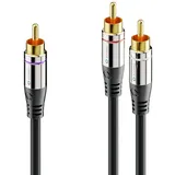 Sonero Audiokabel 1x Cinch-Stecker auf 2x Cinch-Stecker 1,0m (null)