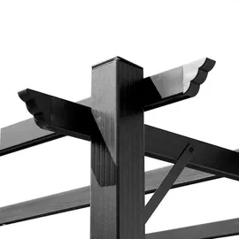 Outsunny Pergola verstellbar bunt 300L x 400B x 223H cm - braun, grau