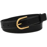 Fossil Damengürtel Leder schwarz 90