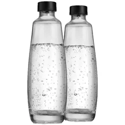 SodaStream 2 Glas-Flaschen 1L Twinpack, für SodaStream DUO, Ersatzglasflaschen