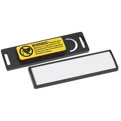 25 DURABLE Clip Card Namensschilder mit Magnet 6,7 x 1,7 cm