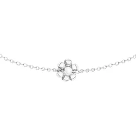 s.Oliver Armband Perlenblume Edelstahl silber 21