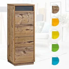 Aileenstore Kommode mit Schubkästen, Klapp-Deckel & Dokumenten-Ablage mit Glasfenster