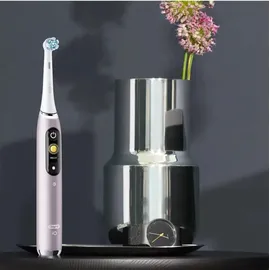 Oral-B iO Series 9 Black Onyx + 2. Handstück Rose Quartz + Aufsteckbürste + Reisetui