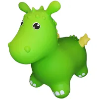 GERARDO'S Toys Jumpy Hüpftier Grüner Drache - Hüpftiere ab 1 Jahr und ab 2 Jahre - Aufblasbare Tiere Spielzeug Draussen oder Drinnen für Kleinkinder ab 12 Monaten......
