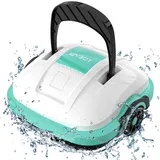 WYBOT Poolroboter, Poolsauger Akku mit Dual-Motor, Selbstparken, Starke Saugkraft, Automatische Poolreiniger für Aufstell-/Einbauschwimmbecken bis 50m2