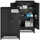 Tectake tectake® Aktenschrank, 60 x 40 x 100 cm, 2 verstellbare Zwischenböden, pulverbeschichteter Stahl, Kippschutz, höhenverstellbare Füße