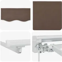 vidaXL Markise 4 x 3 m taupe