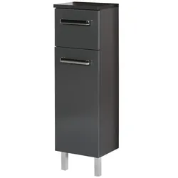 uno Badschrank  Monti , grau , Maße (cm): B: 25 H: 81 T: 20