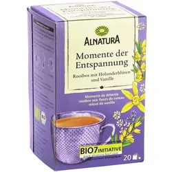 Alnatura BIO Kräutertee Rooibos Momente der Entspannung 20 Stück Tassenportion Papierkuve
