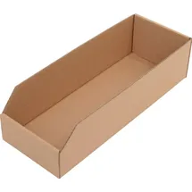 TransPak Regalkasten L400xB150xH100mm braun 1-wellige Pappe