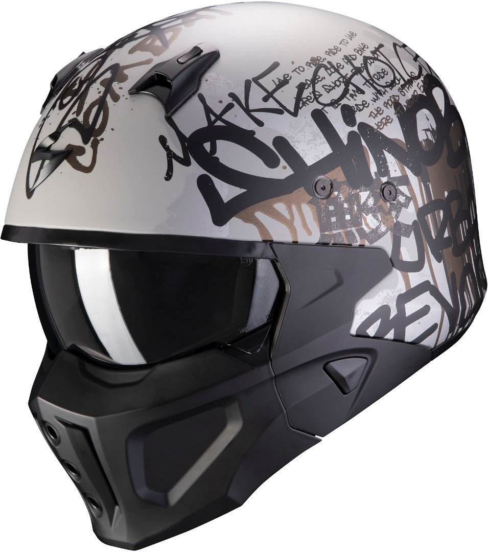 Scorpion Covert-X Wall Helm, zwart-zilver, S