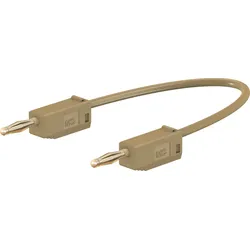 Stäubli Electrical Connectors Stäubli LK205, Messleitung, Braun, PVC, Bananenste