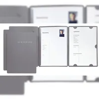 Pagna Bewerbungsmappe A4 Grau 3 St.